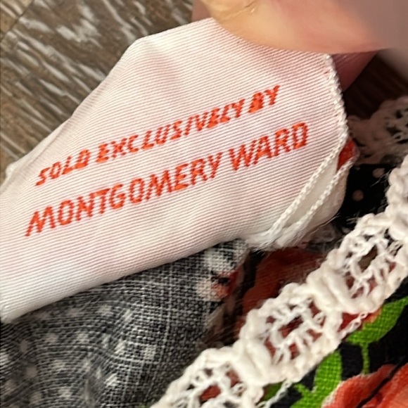 Toddler Girl Vintage Montgomery Ward Dress Rose Buds Daisies Lace Size 24 month? - Picture 6 of 11